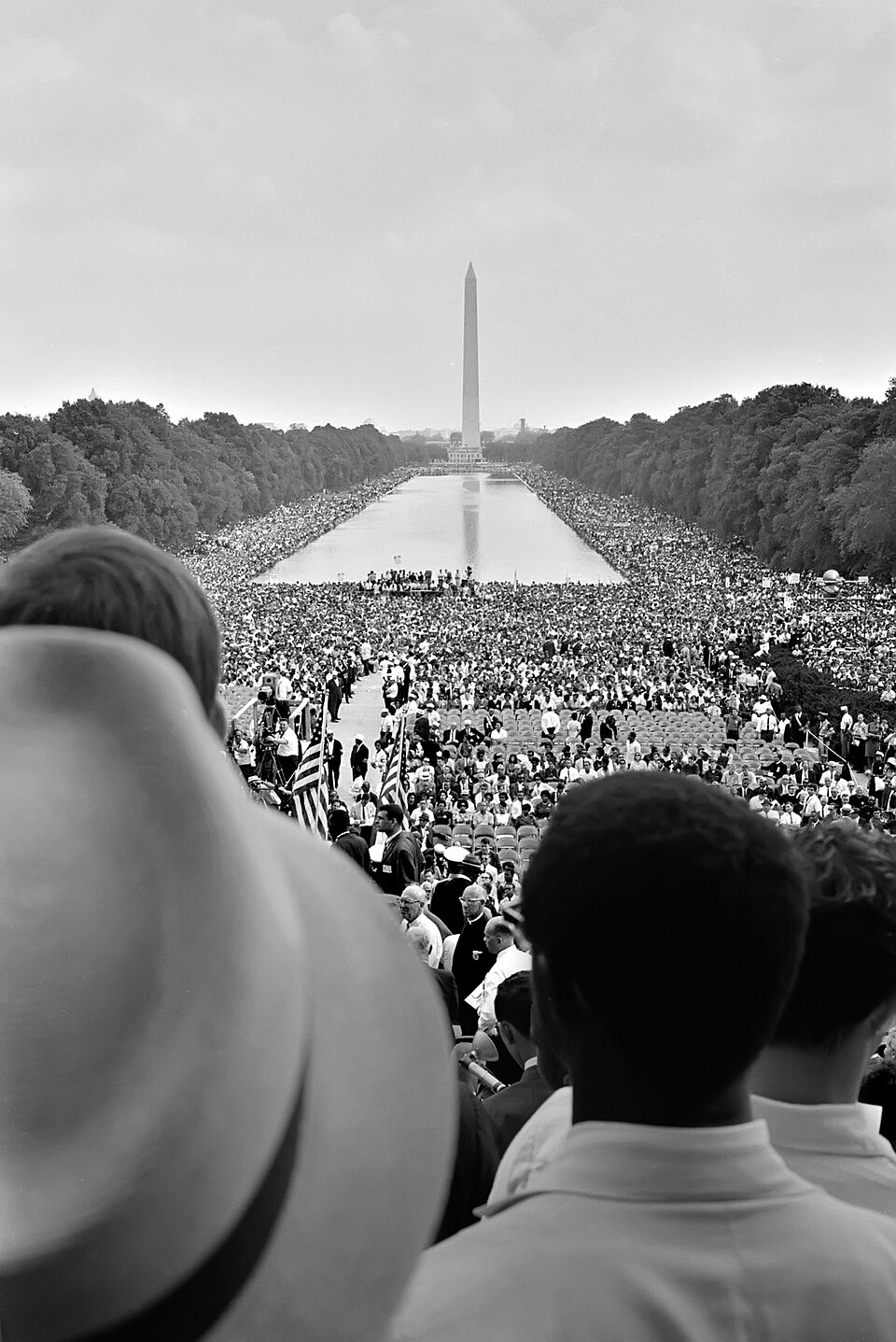 The 1963 March on Washington at the Lincoln Memorial (National Archives).